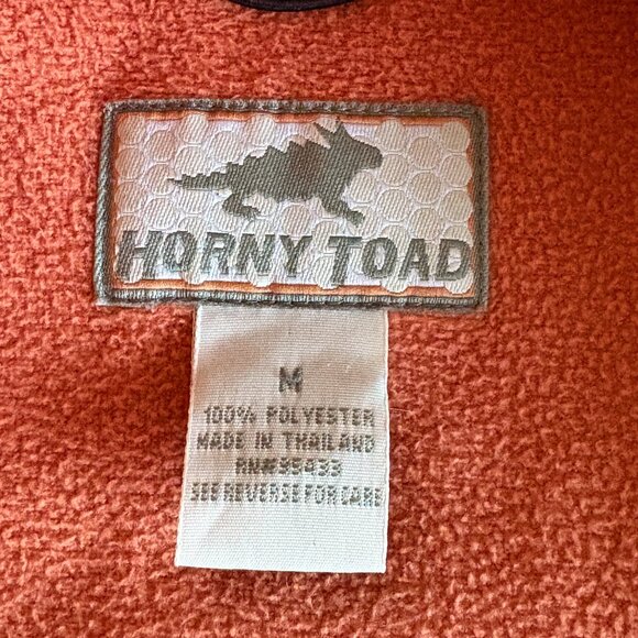 Horny Toad Womens Fleece Full Zip Vest Size M Orange Mock Neck Pockets Outdoors - Picture 3 of 12